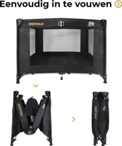 Deryan Kinderbox - Inklapbare Box - 100x100cm - Zwart -Bekend Babyproducten Winkel 1003x1200 6
