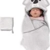 Navaris Badcape Met Capuchon Voor Baby - Set Met Badcape En Washandje - 100% Bamboe - Voor Baby's Van 0-12 Maanden - Oeko-tex Gecertificeerd - Koala -Bekend Babyproducten Winkel 1003x1200 9