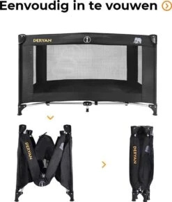 Deryan Believer Campingbedje - 120x60cm - Zwart 15 Deryan Believer Campingbedje - 120x60cm - Zwart -Bekend Babyproducten Winkel 1018x1200 4