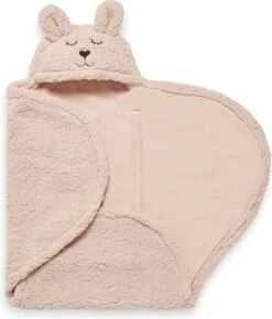 Jollein Wikkeldeken Bunny 100x105cm - Pale Pink -Bekend Babyproducten Winkel 1023x1200 3