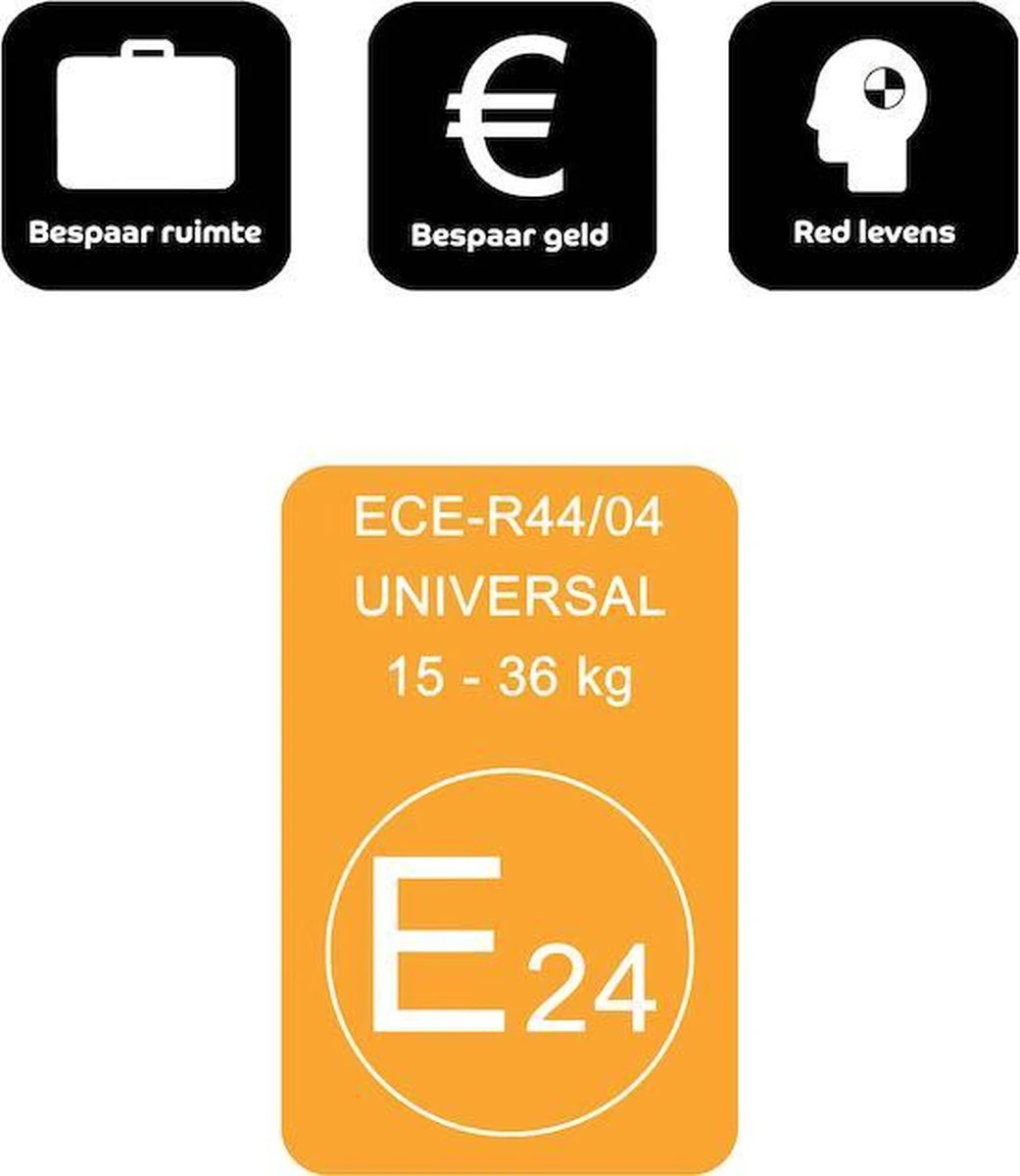 Bubblebum Zitverhoger Autozitje Opblaasbaar Autostoeltje - Zwart 6 Bubblebum Zitverhoger Autozitje Opblaasbaar Autostoeltje - Zwart - Afbeelding 4