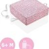 Stoelverhoger Babyjem Booster EasyClean Square Pink -Bekend Babyproducten Winkel 1043x1200