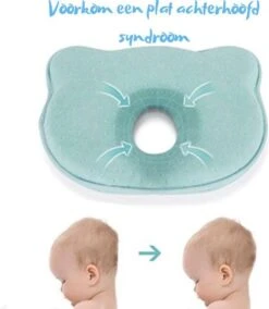 Baby IQ Orthopedisch Baby Hoofdkussen – Traagschuim – Tegen Plat Achterhoofd – Baby Kussen Plat Hoofd - Kraamcadeau – Blauw – Incl Gratis Bandana Slabber -Bekend Babyproducten Winkel 1045x1200 5