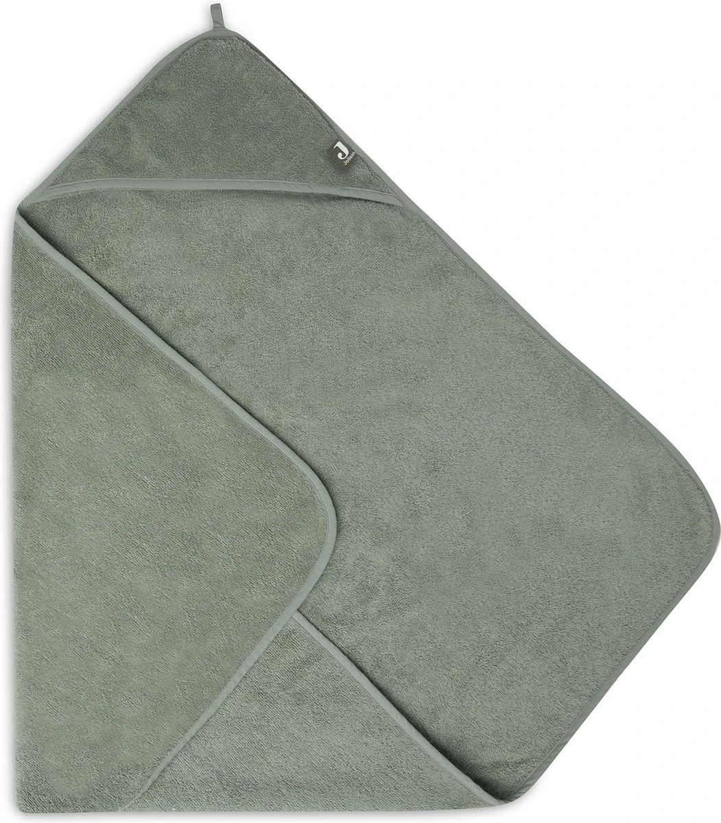 Jollein Badcape Badstof 75x75cm - Ash Green 6 Jollein Badcape Badstof 75x75cm - Ash Green - Afbeelding 4