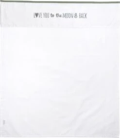 Meyco Love You To The Moon & Back Ledikant Laken - Forest Green - 100x150cm -Bekend Babyproducten Winkel 1051x1200 4