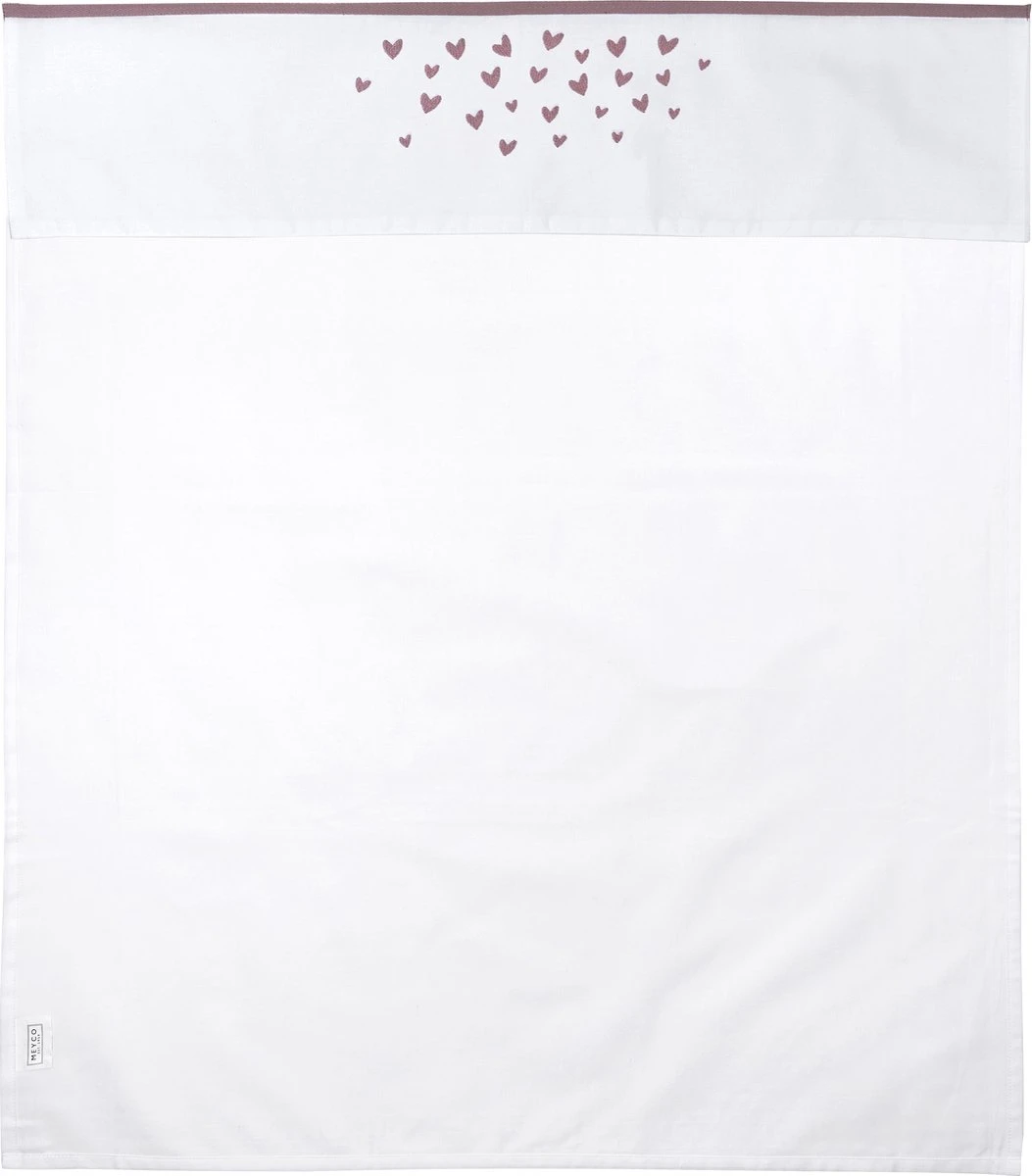 Meyco Hearts Ledikant Laken - Lilac - 100x150cm 7 Meyco Hearts Ledikant Laken - Lilac - 100x150cm - Afbeelding 5