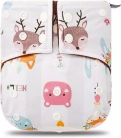 BonBini´s Wasbare Luiers - 6-pack Voordeelverpakking Luiers 3-15 Kg - Luierbroekje - Dubbele Antilek Preventie - Drukknoopjes En Verstelbaar Maat S, M, L Maat 1 T/m 5 - 6 Stuks -Bekend Babyproducten Winkel 1056x1200 1