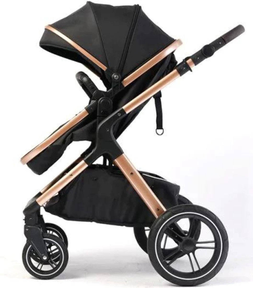 Merkloos BrightWise Luxe Kinderwagen 3 In 1 Van Voldoet Aan Alle Europese Veiligheidscertificaten - Wandelwagen - Kinderwagen 3-in-1 Incl Autostoel - Kinderwagen Maxi Cosi – Buggy 3 In 1 - Newborn - Zwart 8 Merkloos BrightWise Luxe Kinderwagen 3 In 1 Van Voldoet Aan Alle Europese Veiligheidscertificaten - Wandelwagen - Kinderwagen 3-in-1 Incl Autostoel - Kinderwagen Maxi Cosi – Buggy 3 In 1 - Newborn - Zwart - Afbeelding 6