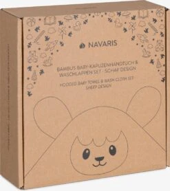 Navaris Badcape Met Capuchon Voor Baby - Set Met Badcape En Washandje - 100% Bamboe - Voor Baby's Van 0-12 Maanden - Oeko-tex Gecertificeerd - Schaap -Bekend Babyproducten Winkel 1068x1200 4