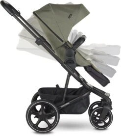 Easywalker Harvey 3 / Harvey³ Voordeelset Bestaande Uit Kinderwagen, Reiswieg, Voetenzak, Regenhoes Voor Zitting En Reiswieg, Hoes Voor De Reiswiegmatras - Kleur Fossil Grey -Bekend Babyproducten Winkel 1069x1200 3