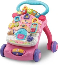 VTech 2 In 1 Baby Walker - Educatief Babyspeelgoed - Roze - 9 Tot 36 Maanden