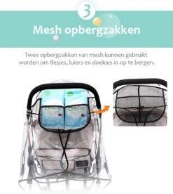 Achilles Universele Regenhoes Kinderwagen (2023 Model)– Buggy Hoes Universeel – Tegen Regen & Miezer -Bekend Babyproducten Winkel 1073x1200 3