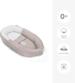 Doomoo Cocoon - Babynestje - Organisch Katoen - 74 X 46 Cm - Tetra Jersey Sand -Bekend Babyproducten Winkel 1078x1200 2