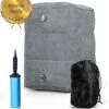 Merkloos Voetensteun - Vliegtuigbedje - Premium Quality - Reisbedje - 3 Hoogtestanden - Vliegtuig Kussen - Voetenbankje Of Poef - Met Opbergzakje & Pomp - Grijs -Bekend Babyproducten Winkel 1083x1200 1