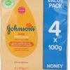 Johnson's Baby Honey Soap - 100 Gram (4 Stuks) -Bekend Babyproducten Winkel 1086x1200 5