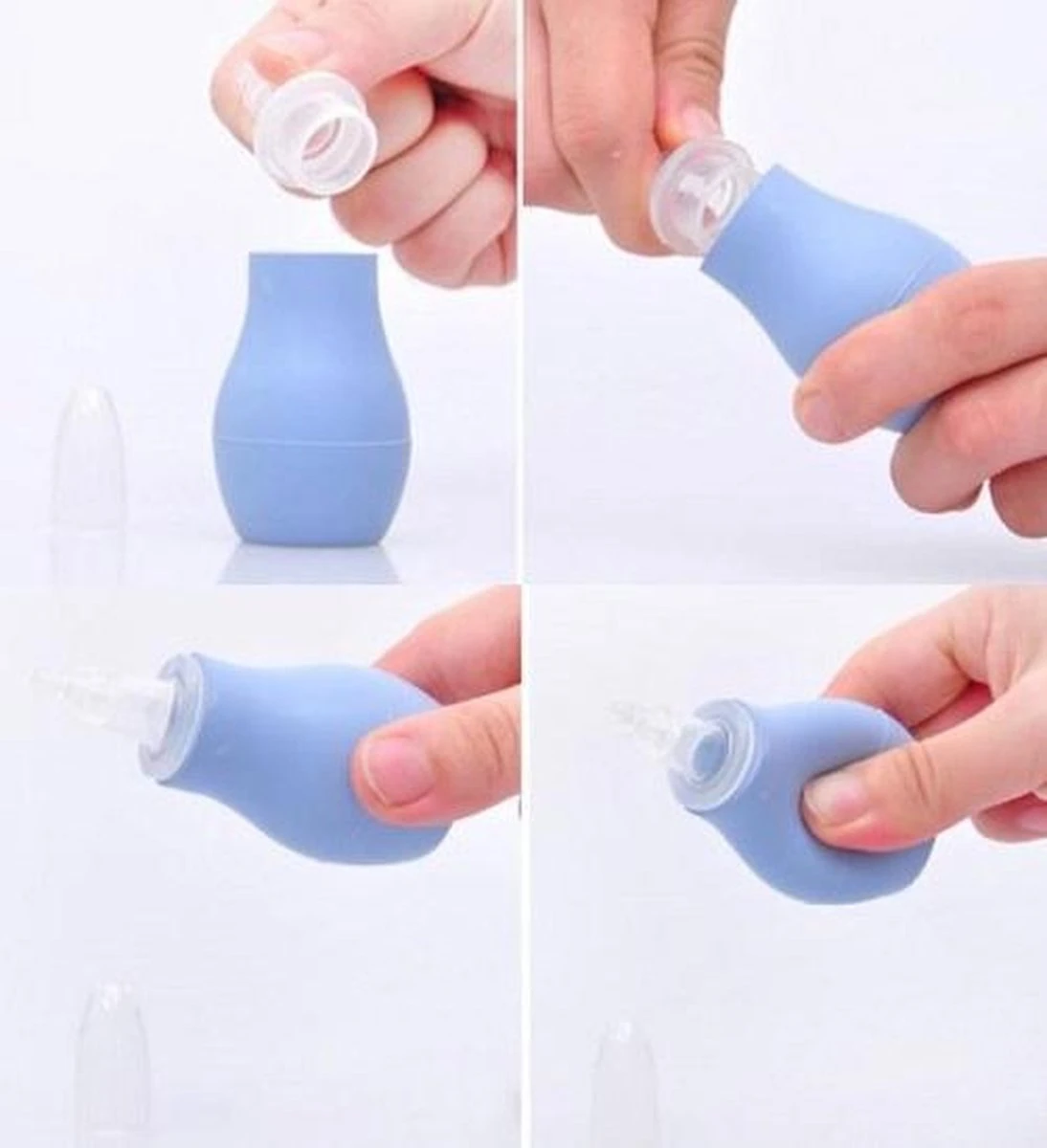 Neusreiniger Voor Baby En Kind - Neuspompje - Nose Cleaner - Nasal Aspirator - Neuszuiger - Blauw 5 Neusreiniger Voor Baby En Kind - Neuspompje - Nose Cleaner - Nasal Aspirator - Neuszuiger - Blauw - Afbeelding 3