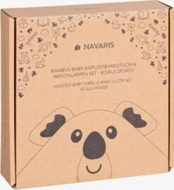 Navaris Badcape Met Capuchon Voor Baby - Set Met Badcape En Washandje - 100% Bamboe - Voor Baby's Van 0-12 Maanden - Oeko-tex Gecertificeerd - Koala -Bekend Babyproducten Winkel 1102x1200 3