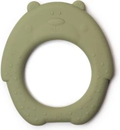 J.Børn Silicone Bijtring Beer - Sage - Bijtspeelgoed - Baby -Bekend Babyproducten Winkel 1103x1200 1