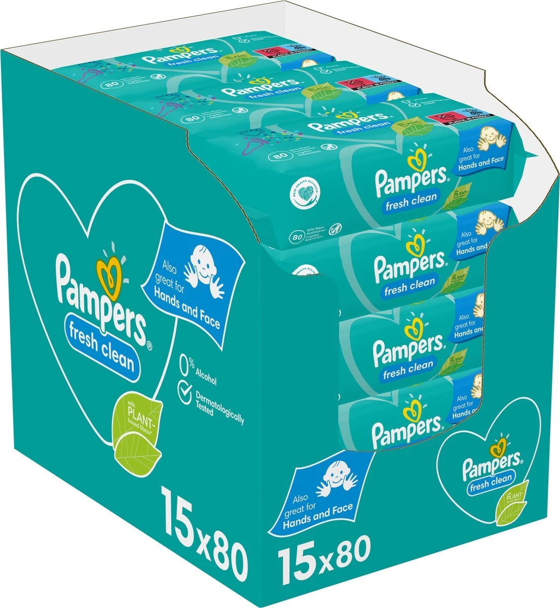 Pampers® Pampers Fresh Clean Billendoekjes - 1200 Doekjes 8 Pampers® Pampers Fresh Clean Billendoekjes - 1200 Doekjes - Afbeelding 6