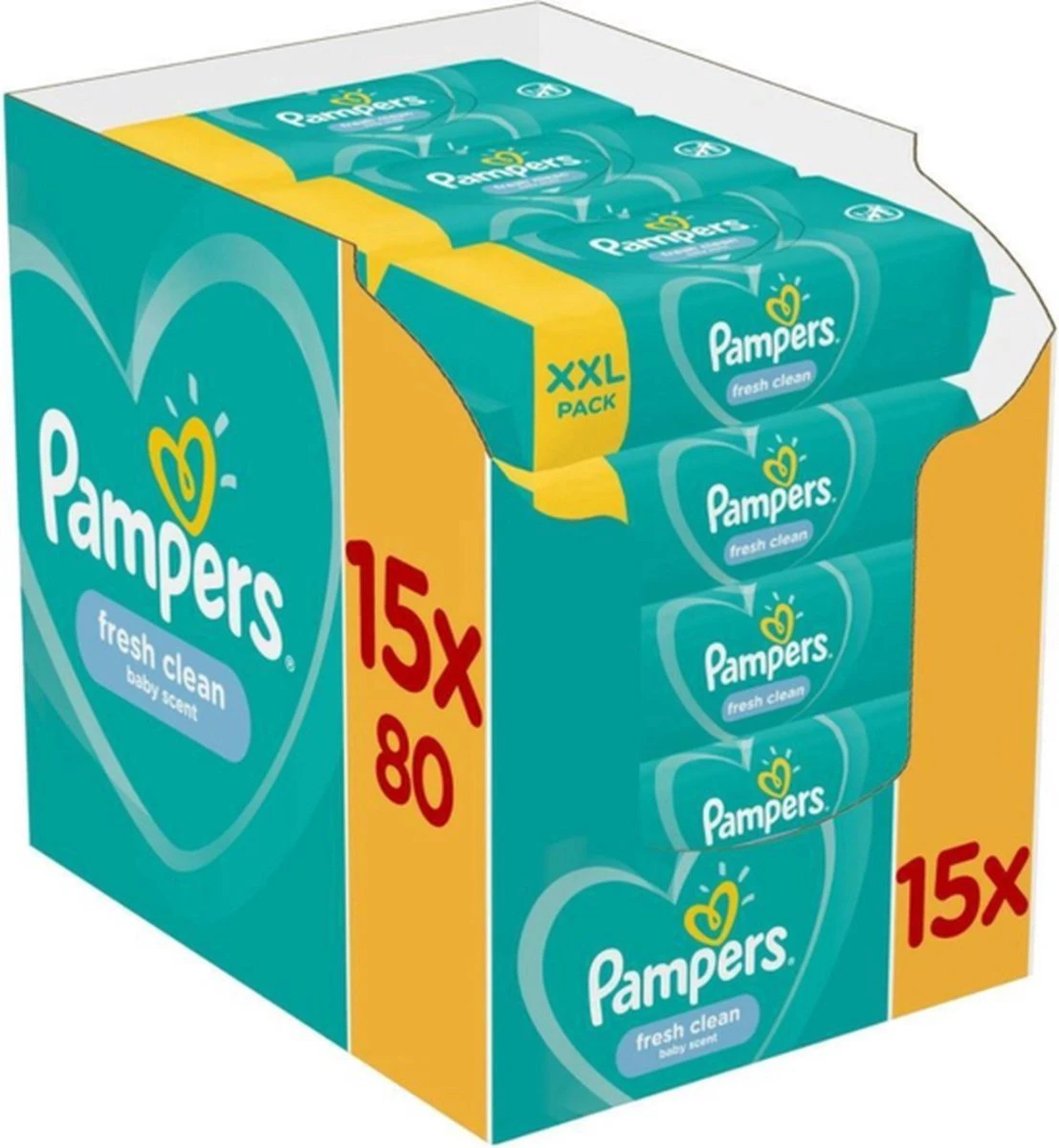 Pampers® Pampers Fresh Clean Billendoekjes - 1200 Doekjes 3 Pampers® Pampers Fresh Clean Billendoekjes - 1200 Doekjes