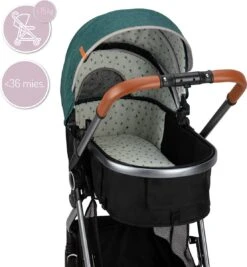 MoMi Kinderwagen - Compacte 2 In 1 Combiwagen - Limuru - Groen (geschikt Van 0-3 Jaar) -Bekend Babyproducten Winkel 1110x1200 4