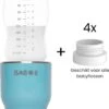 Baboe Draagbare Baby Flessenwarmer Voor Onderweg – Blauw – Incl. 4 Adapters - Geschikt Voor Alle Babyflessen -Bekend Babyproducten Winkel 1114x1200