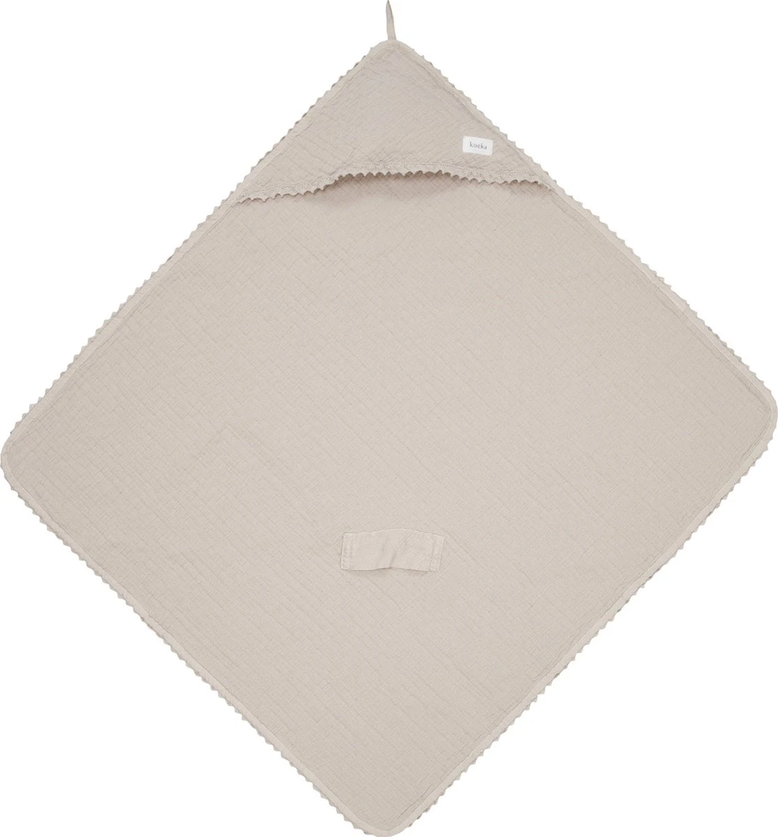 Koeka Baby Omslagdoek Elba - Katoen - Taupe 9 Koeka Baby Omslagdoek Elba - Katoen - Taupe - Afbeelding 7