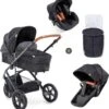 Hauck Pacific 3 Shop N Drive Kinderwagen - Caviar -Bekend Babyproducten Winkel 1118x1200 1