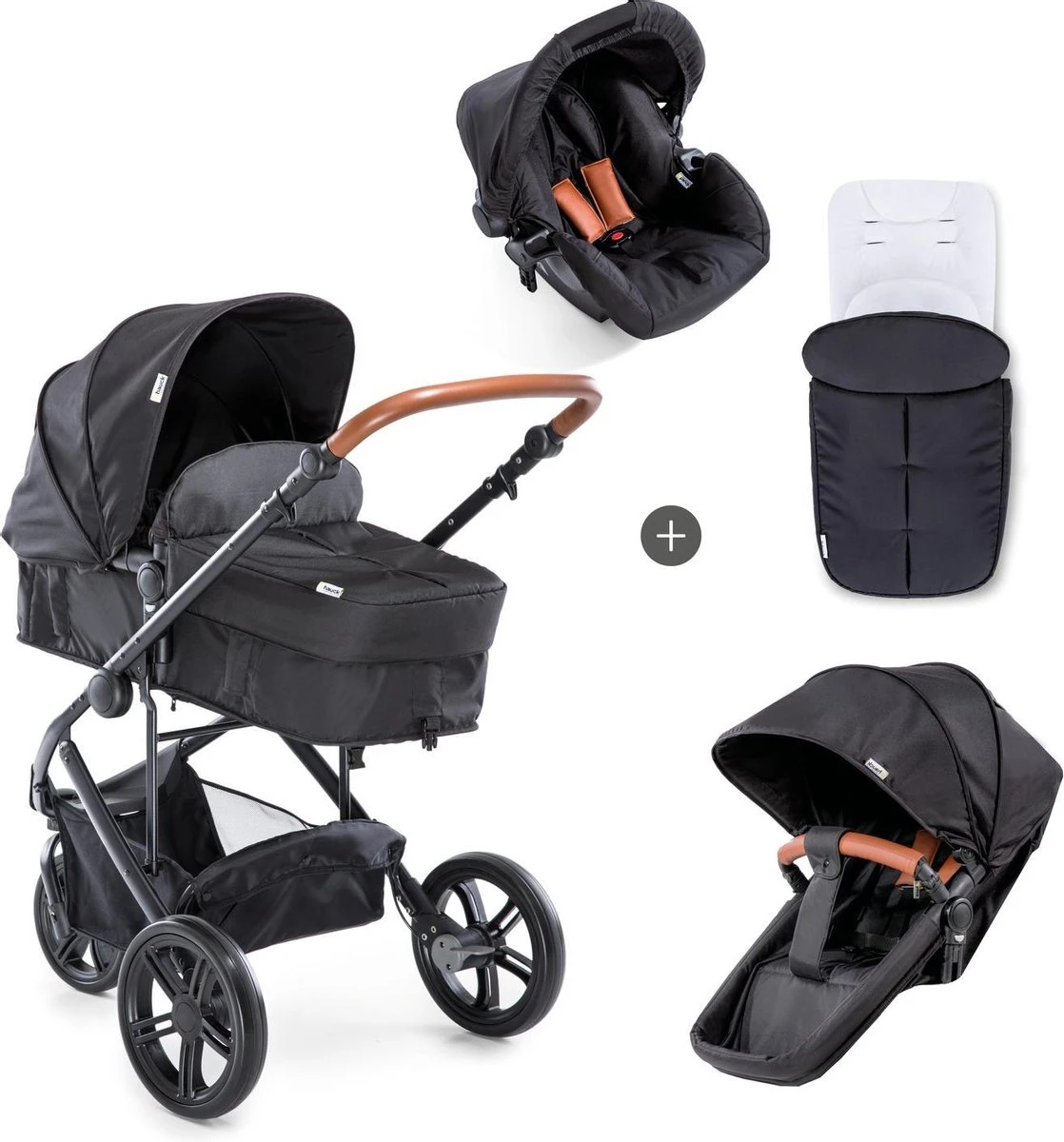 Hauck Pacific 3 Shop N Drive Kinderwagen - Caviar 3 Hauck Pacific 3 Shop N Drive Kinderwagen - Caviar