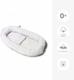 Doomoo Cocoon - Babynestje - Organisch Katoen - 74 X 46 Cm - Chine White -Bekend Babyproducten Winkel 1119x1200 4