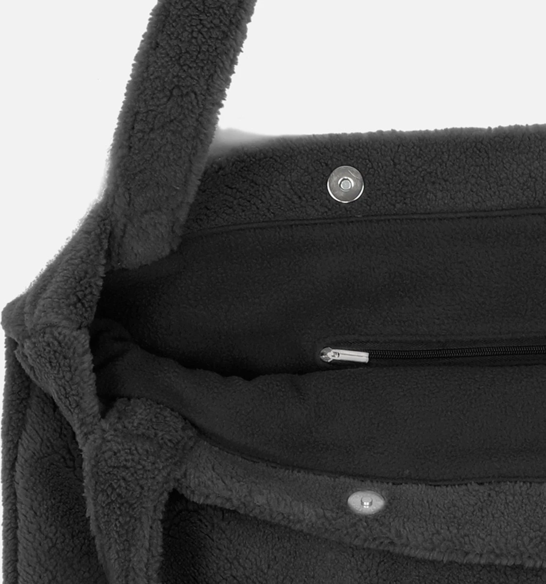 Mozz Mom Bag Teddy Dark Grey 6 Mozz Mom Bag Teddy Dark Grey - Afbeelding 4
