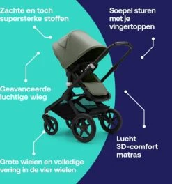 Bugaboo - 3-in-1 Kinderwagen Fox 3 - Black/Forest Green -Bekend Babyproducten Winkel 1123x1200 3
