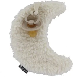 Louka Speendoekje Maan Crème - Teddy Katoen - Speenknuffel