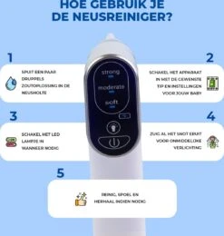 Young Star Baby - Elektrische Neusreiniger Baby - Neuszuiger Met USB - Neuspeer - Neusdouche - Snotverwijderaar -Bekend Babyproducten Winkel 1138x1200 3