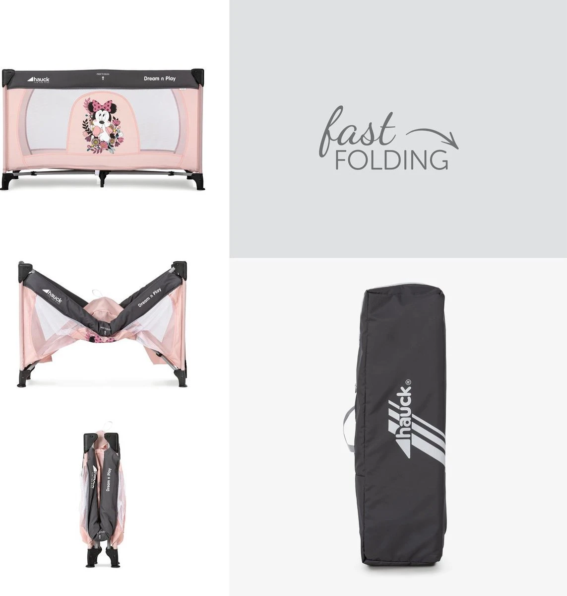 Hauck Dream'n Play Campingbedje - Minnie Sweetheart 7 Hauck Dream'n Play Campingbedje - Minnie Sweetheart - Afbeelding 5