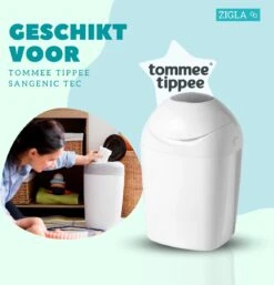 Zigla – 3x Luieremmer Navulling – Navulcassette - Geschikt Voor Tommee Tippee Sangenic Tec 12 Zigla – 3x Luieremmer Navulling – Navulcassette - Geschikt Voor Tommee Tippee Sangenic Tec -Bekend Babyproducten Winkel 1152x1200 5