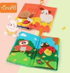 Tumama® Knisperboekje Baby Eerste Jaar “Dieren Vleugels“ Voelboekje - Sinterklaas Kerst Cadeau - Educatief Voel Knisper Boek Speelgoed -Bekend Babyproducten Winkel 1155x1200