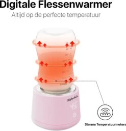 MyBambini's Bottle Warmer Pro™ - Draagbare Baby Flessenwarmer Voor Onderweg - Roze - Geschikt Voor Smalle Hals Flessen Van Dr. Brown's, Difrax, Medela & Nanobebe -Bekend Babyproducten Winkel 1156x1200 4