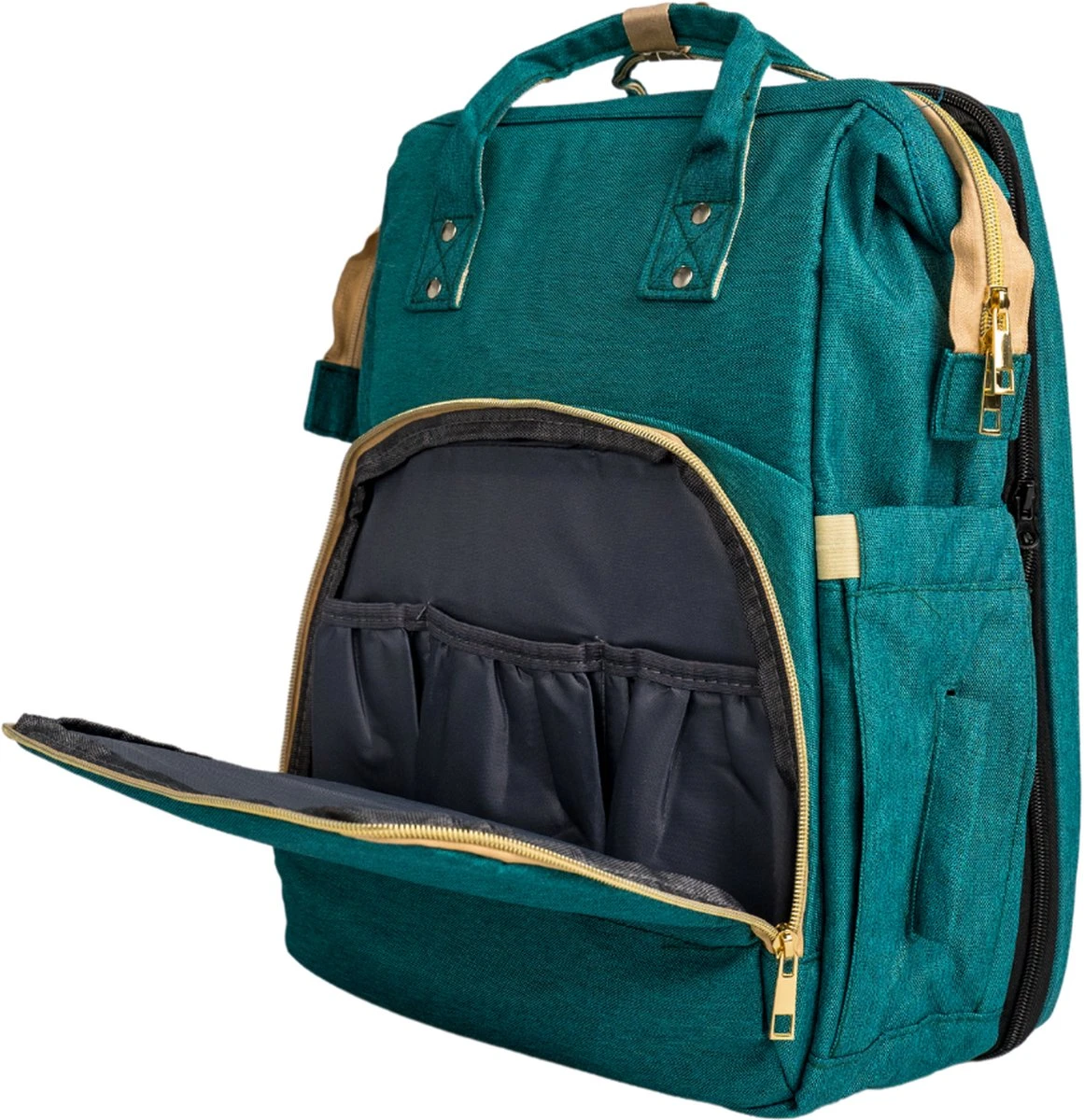 Luiertas - Babyrugtas - Luiertas Met Isoleervak - Luiertas Rugzak - Luiertas Verzorgingstas - Luiertas Groen 4 Luiertas - Babyrugtas - Luiertas Met Isoleervak - Luiertas Rugzak - Luiertas Verzorgingstas - Luiertas Groen - Afbeelding 2