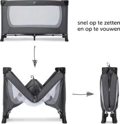 Hauck Dream N Play Plus Campingbedje Set - Met Matras En Muggennet - Grijs -Bekend Babyproducten Winkel 1161x1200 6