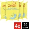 Zwitsal Baby Goedemorgen Vochtige Washandjes - 4 X 20 Stuks - Voordeelverpakking