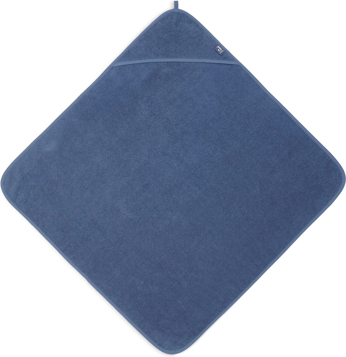 Jollein Badcape Badstof 75x75cm - Jeans Blue 4 Jollein Badcape Badstof 75x75cm - Jeans Blue - Afbeelding 2
