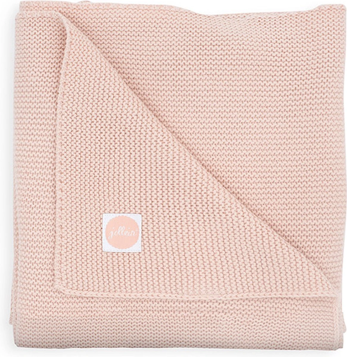Jollein Baby Deken Ledikant Basic Knit 100x150cm - Pale Pink 6 Jollein Baby Deken Ledikant Basic Knit 100x150cm - Pale Pink - Afbeelding 4