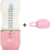 Trendosa Flessenwarmer Set - Draagbare Baby Flessenwarmer Voor Onderweg- Incl Speendoosje - Roze -Bekend Babyproducten Winkel 1170x1200