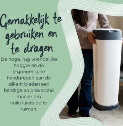 Tommee Tippee Twist & Click XL-luieremmer - Voor Maximaal 60 Luiers - Milieuvriendelijker Systeem - 1 Navulcassette - Duurzaam Geproduceerde Antibacteriële GREENFILM -Bekend Babyproducten Winkel 1170x1200 11