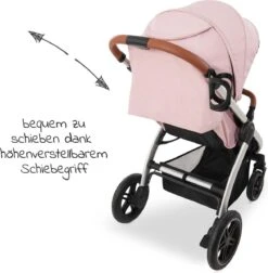 Hauck UpTown Buggy - Met één Hand Opvouwbaar - Roze -Bekend Babyproducten Winkel 1176x1200 3