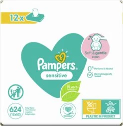 Pampers® Pampers - Sensitive - Billendoekjes - 1872 Doekjes - 36 X 52 -Bekend Babyproducten Winkel 1177x1200 3