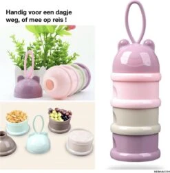 Melkpoeder Doseerdoosjes · SET VAN 2 PAARS&GROEN · Melkpoeder Bewaarbakjes · Melkpoeder Toren · BPA FREE -Bekend Babyproducten Winkel 1178x1200 2