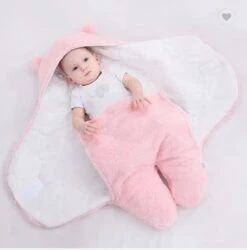 Fiory Baby Wikkeldoek Teddybeer| Inbakerdoek| Slaapzak| Zachte Vacht| Kinderwagen| Muts En Oortjes| Eerste Baby Maanden| Roze -Bekend Babyproducten Winkel 1185x1200 14