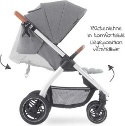 Hauck UpTown Buggy - Met één Hand Opvouwbaar - Grijs -Bekend Babyproducten Winkel 1188x1200 3